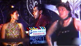 Mithun Chakraborty Sangeeta Bijlani amp Salman Khan On Sets Of quotParakramiquot Unreleased Film [upl. by Wernda]