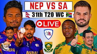 🔴Live NEP vs SA Live Match  Nepal VS South Africa  T20 WC 2024 LIVE  Nepal live [upl. by Nileuqay]