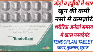 Tendoflam Tablet Benifits amp Dose Collagen Peptide Sodium Hyaluronate Chondroitin Uses [upl. by Leina652]