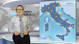 Previsioni meteo per sabato 25 novembre Ecco che arriva linverno [upl. by Anahgem]