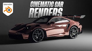 How To Create Cinematic Car Renders  Blender Tutorial [upl. by Yevol673]