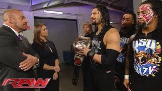 The Authority raises the stakes for Roman Reigns Raw November 30 2015 [upl. by Clere]