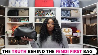 VERY HONEST Fendi First Bag Review  What Fits  Everything You Need To Know BEFORE Purchase  WIMB [upl. by Renckens]