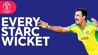 Every Mitchell Starc Wicket at the 2019 ICC Cricket World Cup [upl. by Daffie]