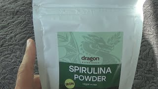 Dragon Superfoods Spirulina powder 100 g Unboxing and Test [upl. by Fabiano]