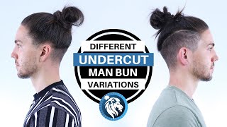 Different Undercut Man Bun Style Variations  Mens Long Hair [upl. by Harrison]