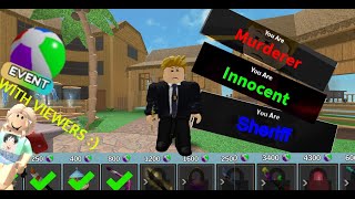 🔴 Roblox MM2 Live FREE FOR JOINING  My User  HIM12345t [upl. by Aronek]