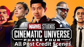 Marvel Phase 4 All Post Credit Scenes [upl. by Oel]