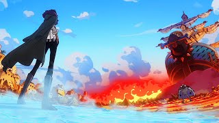 4K Garp vs Aokiji  One Piece [upl. by Melisandra]