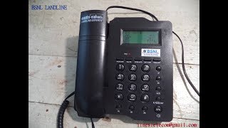 BSNL LANDLINE CALLER ID TELEPHONE SUPPLIED BY BSNL MODELCLI09callBSNL landline doubts 9387648171 [upl. by Alra]