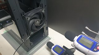 Arctic P12 Max and 3 other fans Noise Test 10 PWM ratios [upl. by Einallem]