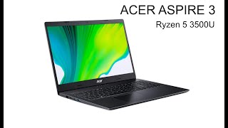 Acer Aspire 3 Ryzen 5 3500U  na szybko Benchmark i porównanie do I31115G4 [upl. by Hynes913]