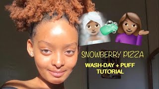 Washday  Puff Tutorial  4c Natural Hair [upl. by Annehcu]