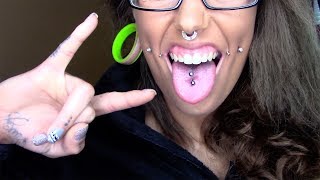 All About My Double Tongue Piercing  AngelVicious [upl. by Placida]