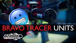 FRICKEN LASER BEAMS  Bravo Tracer Units  Airsoft GI [upl. by Ardolino280]