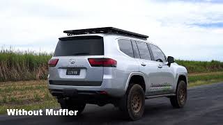 Beaudesert Exhausts Toyota LC300 DPF Exhaust System Comparison Video [upl. by Massingill225]