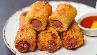 This Is The Tastiest Sausage Bread Roll Recipe I’ve Ever Eaten Easy Sausage Roll [upl. by Yreffej]