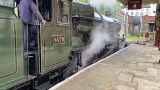 Pendennis Castle Departs Bury Platform 4 A Steam Train Spectacle [upl. by Nudd]