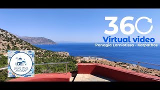 Panagia Larniotissa  Karpathos 5K 360° virtual video 072019 [upl. by Herold534]