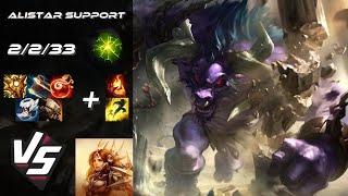 SUPPORT Alistar vs Leona  EU Grandmaster Patch 1410 [upl. by Trebor]