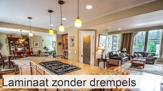 Laminaatvloeren en laminaatvloeren zonder drempel tussen kamers [upl. by Jaan569]