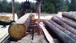 WoodMizer LT40 Дизель 33 лс Cупер гидравлика Пилим ЁЛКУ 46 см [upl. by Brittnee]