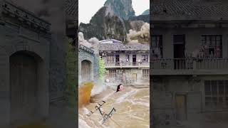 Earthquake Causes Landslides and Floods in Terrifying Disaster Footage 2024 shorts aihanck [upl. by Hsina]