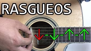 APRENDE RASGUEOS DE GUITARRA LOS MAS FACILES [upl. by Clava]