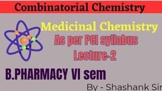 Combinatorial ChemistryLecture2 Solid Phase and Solution Phase Bpham 6 Sem Med Chem Biotech [upl. by Amieva]