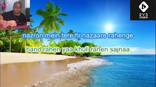 Rahe na Rahe Chahe Hum Aur Tum karaoke [upl. by Segalman]