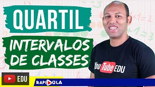 QUARTIL PARA DADOS AGRUPADOS COM INTERVALO ✅ ESTATÍSTICA [upl. by Herv]