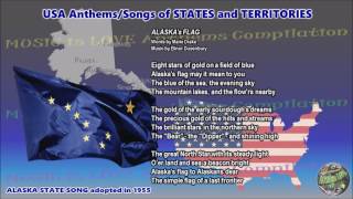 Alaska State Song ALASKAs FLAG with music vocal and lyrics [upl. by Tcideneb464]