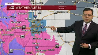 Winter storm arrives in Colorado Latest weather warnings timeline [upl. by Bove740]