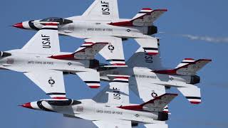 Thunderbirds and Blue Angels fly together at NAS Pensacola Homecoming Airshow 🇺🇸 🔊 [upl. by Notxap448]