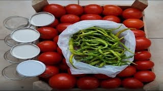 Bol Domatesli Menemen Konservesi Nasıl Yapılır amp Kışlık Menemen [upl. by Ardine]