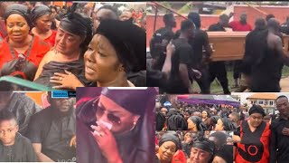 Mcbrown coughs continuously 😷as she cries 😭 with Matilda AsareVivian Jill at Matilda’s mum funeral [upl. by Alyahc162]