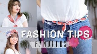 12 formas de usar un pañuelo  FASHION TIPS [upl. by Eboh689]