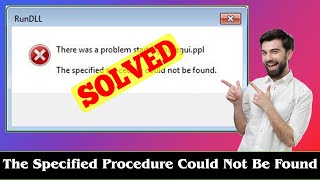 SOLVED Error The Specified Procedure Could Not Be Found [upl. by Eronaele201]