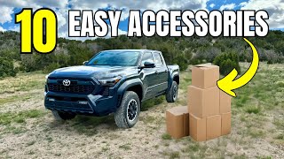 I Install 10 EASY amp INEXPENSIVE accessories on my 2024 Toyota Tacoma [upl. by Miner194]