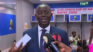 CAN U20 Linterview du Président Senghor après le sacre des lionceaux [upl. by Iknarf]