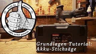 Makita Akku Stichsäge DJV181Y1J Grundlagen Tutorial [upl. by Ahsila]