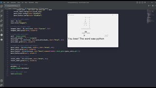 Hangman Game in Python with tkinter GUI [upl. by Debbee724]