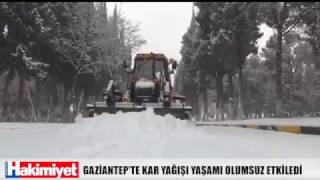 GAZİANTEPTE KAR YAĞIŞI YAŞAMI OLUMSUZ ETKİLEDİ [upl. by Haduj]