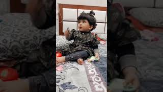 Lakri ki Kathi Kathi pay Ghoda babyvideo poem cutebaby [upl. by Zoi]