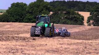 Bodenbearbeitung 2012 mit ein John Deere 8530 [upl. by Airebma]