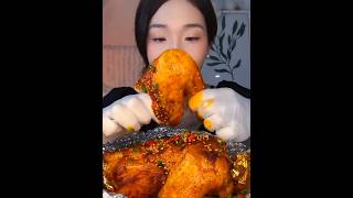 Fiery Chicken Delight ASMR Eating Sounds to Tingle Your Tastebuds mukbang [upl. by Erny]