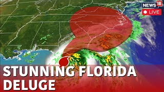 Hurricane Debby Track Live  Tropical Storm Debby Continues To Wreak Havoc  USA  N18G  Live News [upl. by Arlin932]