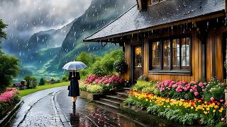 Rainy Walk in the Swiss Alps Why Grindelwald is the Most Beautiful Village [upl. by Felisha900]