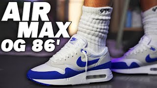 Nike Air Max 1 86 Royal Blue Review and On Foot [upl. by Gabie]