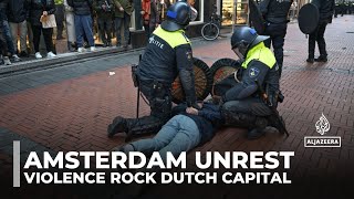 Amsterdam unrest New arrests as riots break out in Dutch capital [upl. by Giusto]